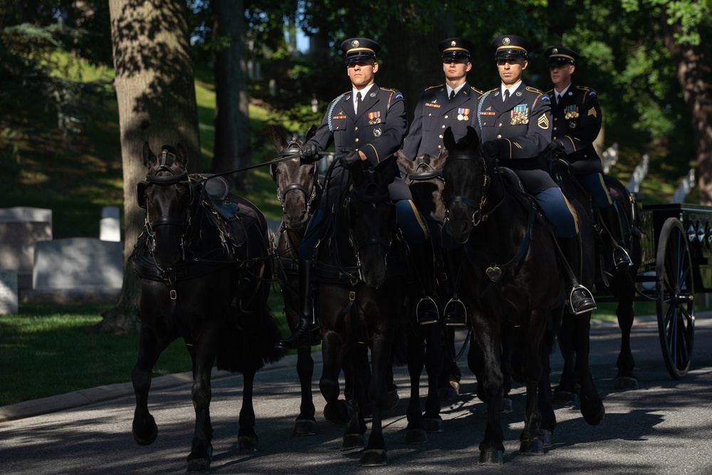 Caisson Detachment returns to Arlington National Cemetery, June 2, 2025