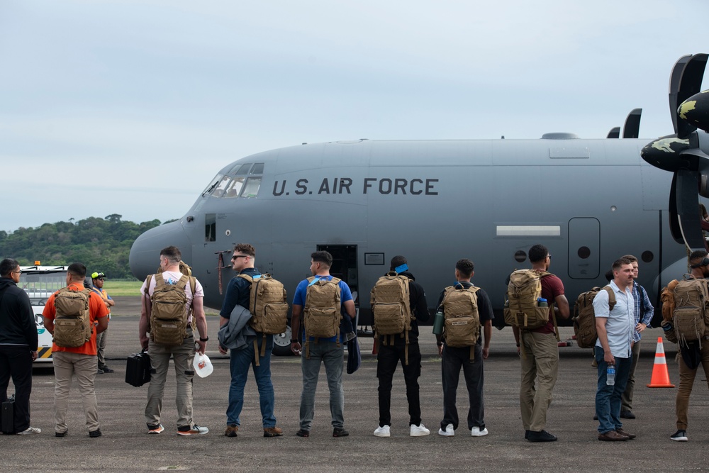 U.S. Marines arrive in Panama to support U.S./Panama relations