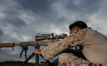 U.S. Marines, Indonesian Korps Marinir fire Mk22 Mod 0 advanced sniper rifle