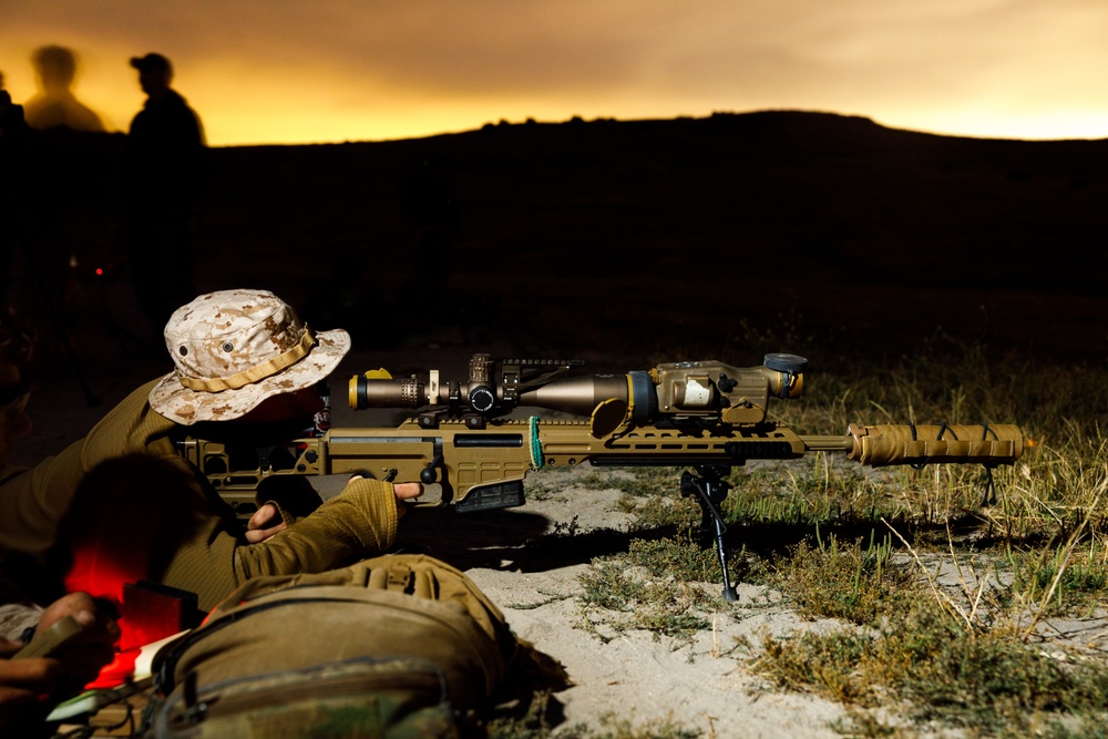 U.S. Marines, Indonesian Korps Marinir fire Mk22 Mod 0 advanced sniper rifle