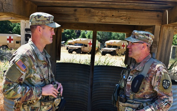 Army Reserve father and son reconnect at Mojave Falcon 25