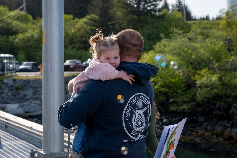 Coast Guard Cutter Earl Cunningham (WPC 1159) arrives to homeport in Kodiak, Alaska