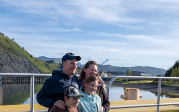 Coast Guard Cutter Earl Cunningham (WPC 1159) arrives to homeport in Kodiak, Alaska