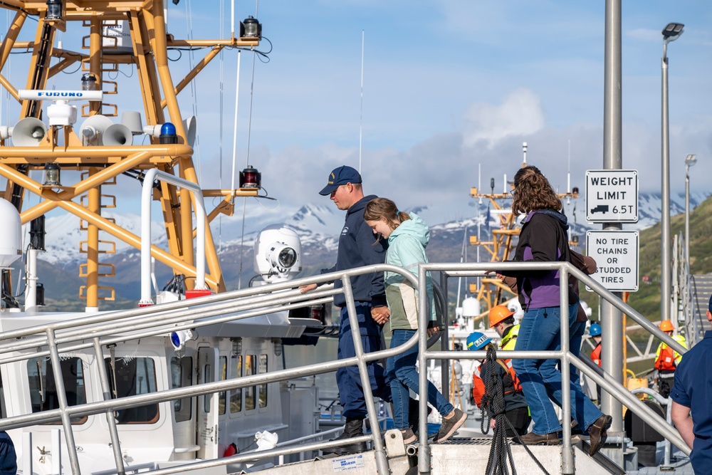 Coast Guard Cutter Earl Cunningham (WPC 1159) arrives to homeport in Kodiak, Alaska