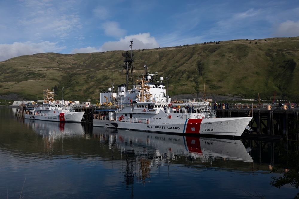 Coast Guard Cutter Earl Cunningham (WPC 1159) arrives to homeport in Kodiak, Alaska