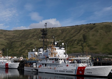 Coast Guard Cutter Earl Cunningham (WPC 1159) arrives to homeport in Kodiak, Alaska