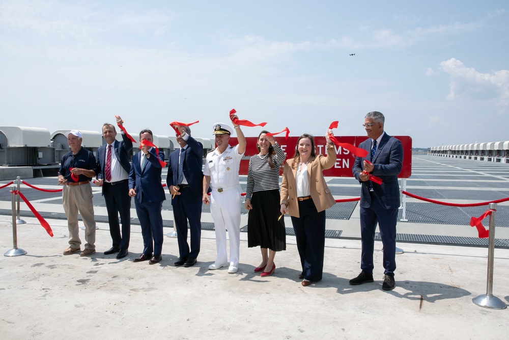 Acting Chief of Naval Operations Attends BAE Systems Shiplift and Land Level Facility Ribbon-Cutting Ceremony
