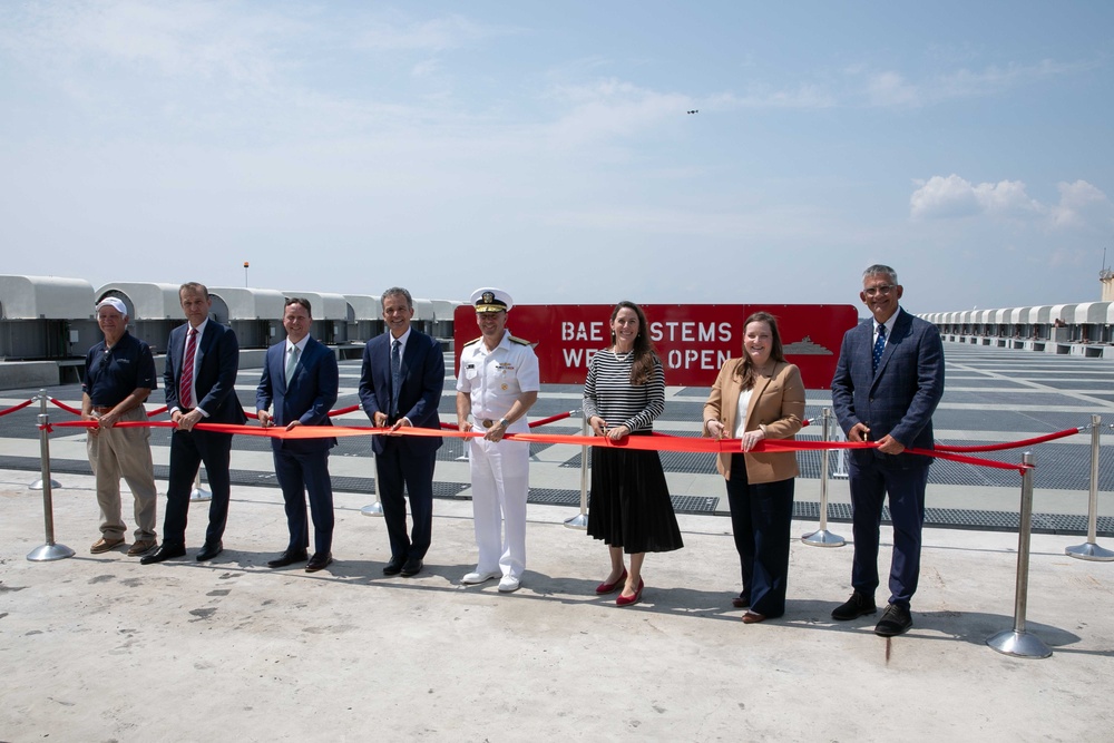 Acting Chief of Naval Operations Attends BAE Systems Shiplift and Land Level Facility Ribbon-Cutting Ceremony