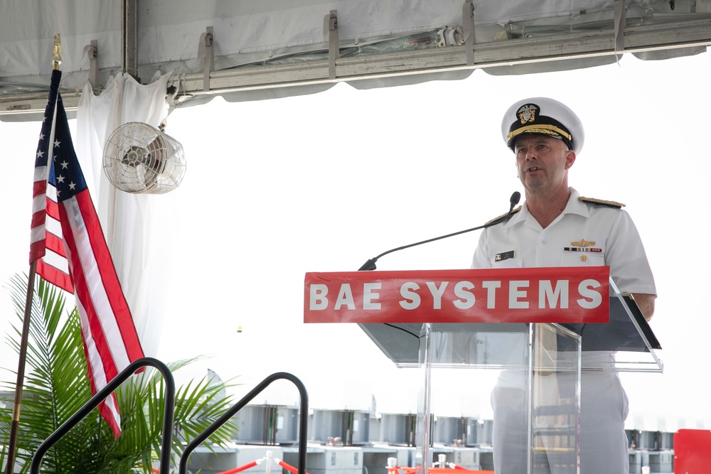 Acting Chief of Naval Operations Attends BAE Systems Shiplift and Land Level Facility Ribbon-Cutting Ceremony