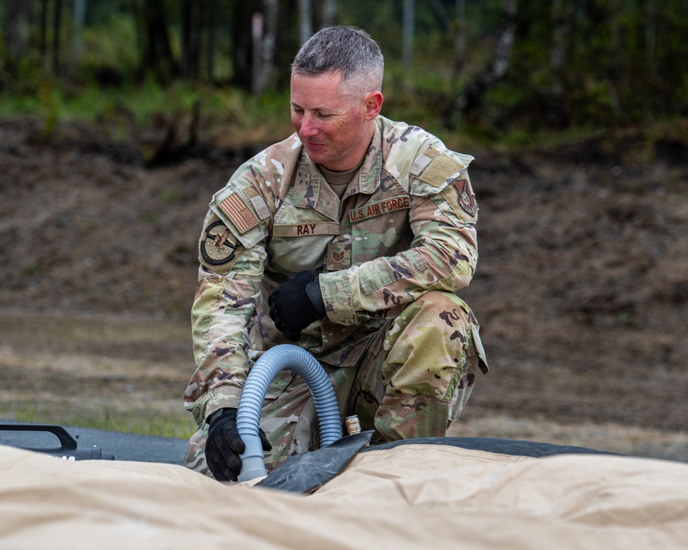 JBER Airmen assigned to the 3rd Air Expeditionary Wing participate in exercise TROPIC TUNDRA