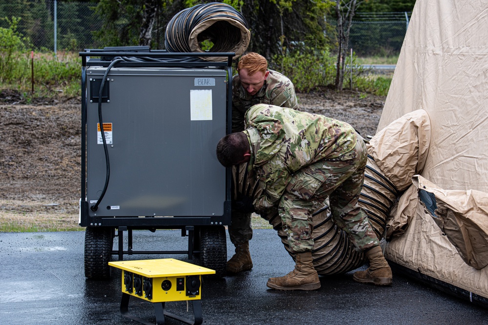 JBER Airmen assigned to the 3rd Air Expeditionary Wing participate in exercise TROPIC TUNDRA