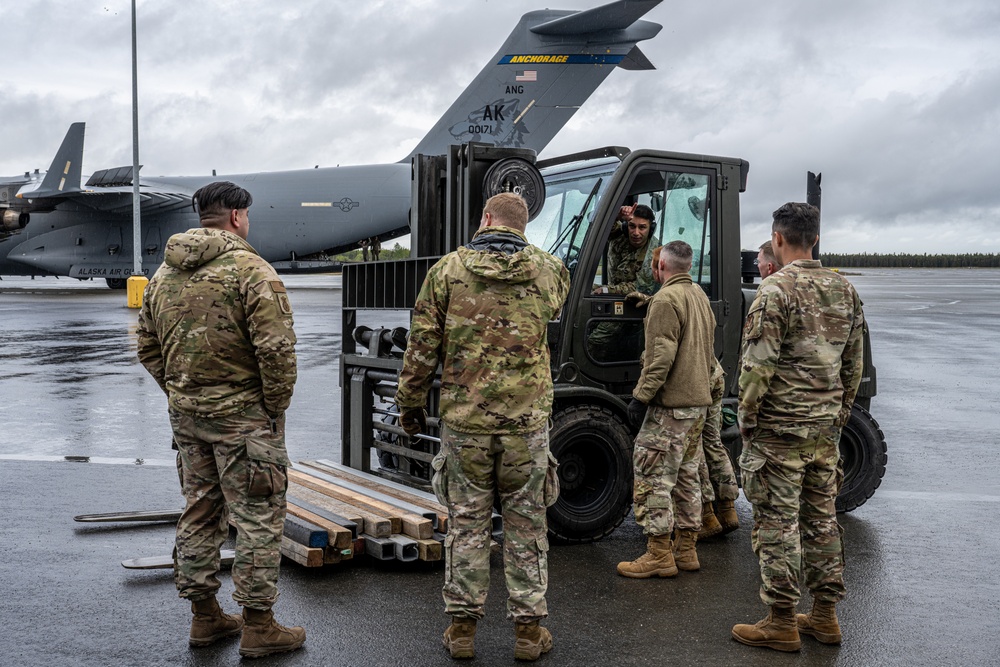 JBER Airmen assigned to the 3rd Air Expeditionary Wing participate in exercise TROPIC TUNDRA