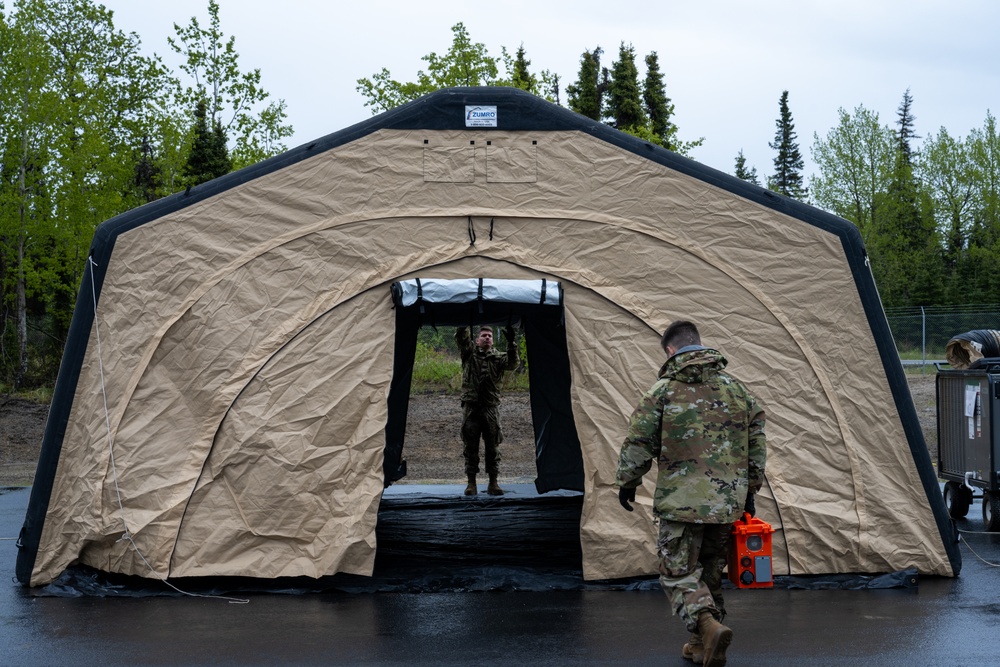 JBER Airmen assigned to the 3rd Air Expeditionary Wing participate in exercise TROPIC TUNDRA