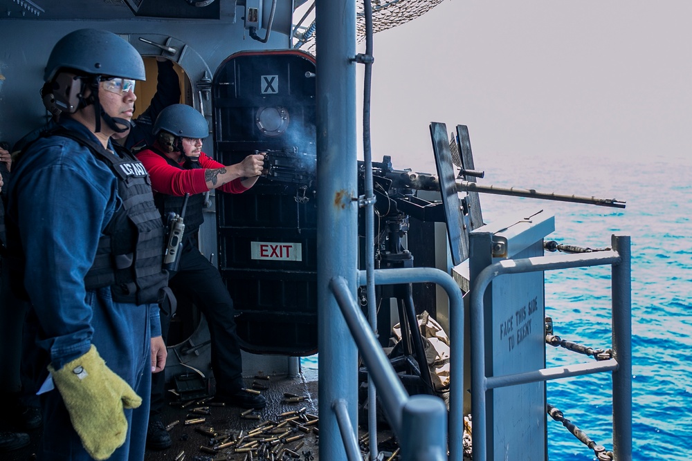 50 Cal. Gun Shoot Aboard USS Tripoli