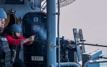 50 Cal. Gun Shoot Aboard USS Tripoli