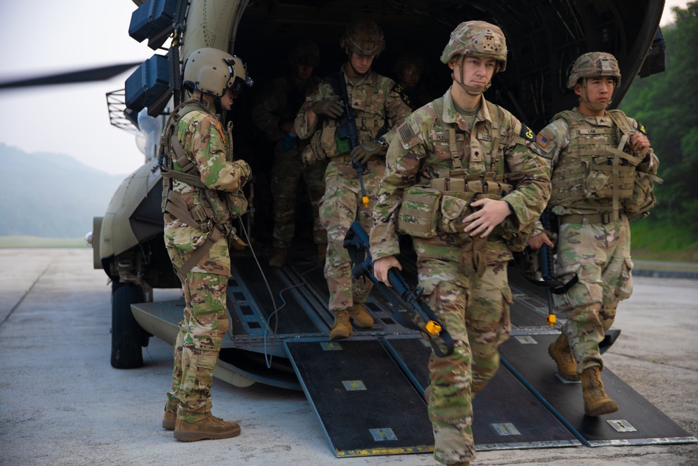 U.S. Army Soldiers Compete in A Ruck March