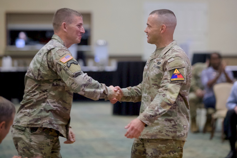 Fort Bliss honors outgoing CSM Sweeney, welcomes CSM Theus at garrison ceremony