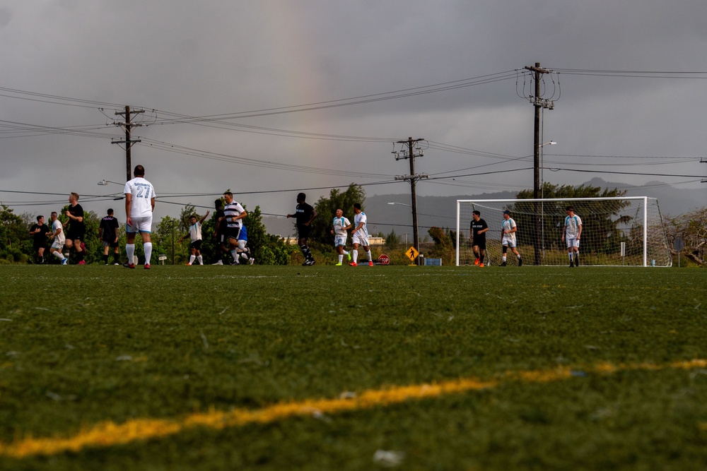 Camp Blaz intramural soccer