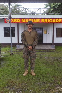 KAMANDAG 9: U.S. Marine Corps Lance Cpl. Christian Diaz provides critical capability to multinational training in the Philippines
