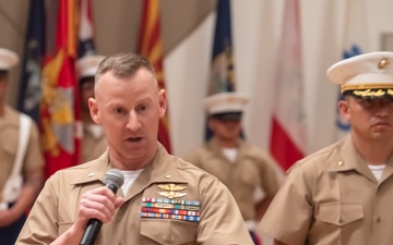 Lt. Col. Soeder relinquishes post during MWCS-18 change of command ceremony