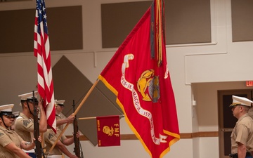Lt. Col. Soeder relinquishes post during MWCS-18 change of command ceremony
