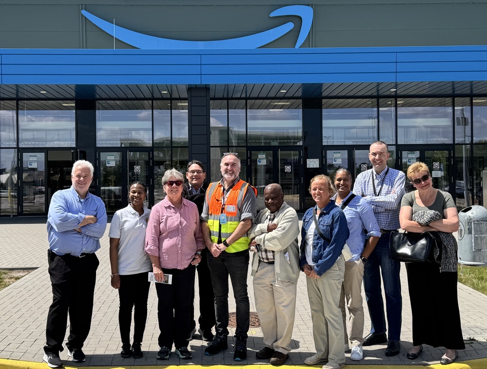 405th AFSB conducts professional development staff visit to Amazon fulfillment center