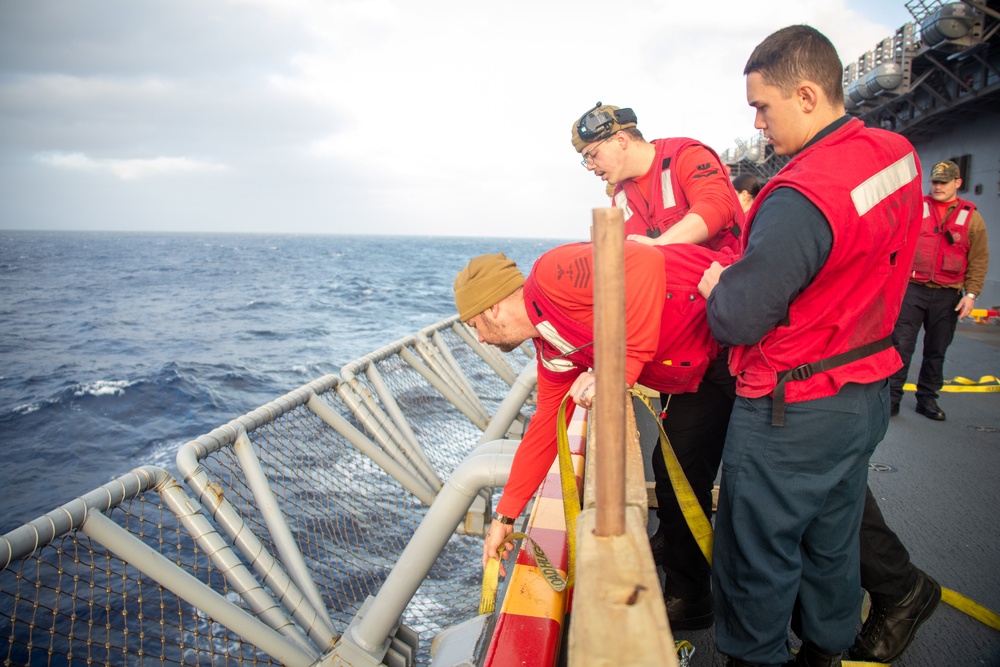Gun Shoot Aboard USS Tripoli