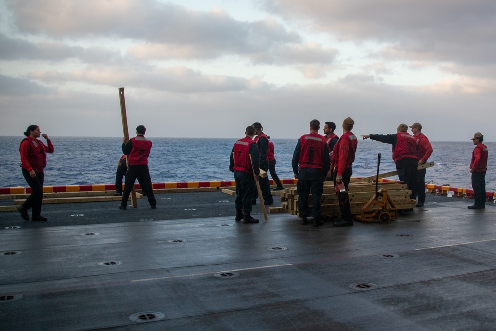 Gun Shoot Aboard USS Tripoli