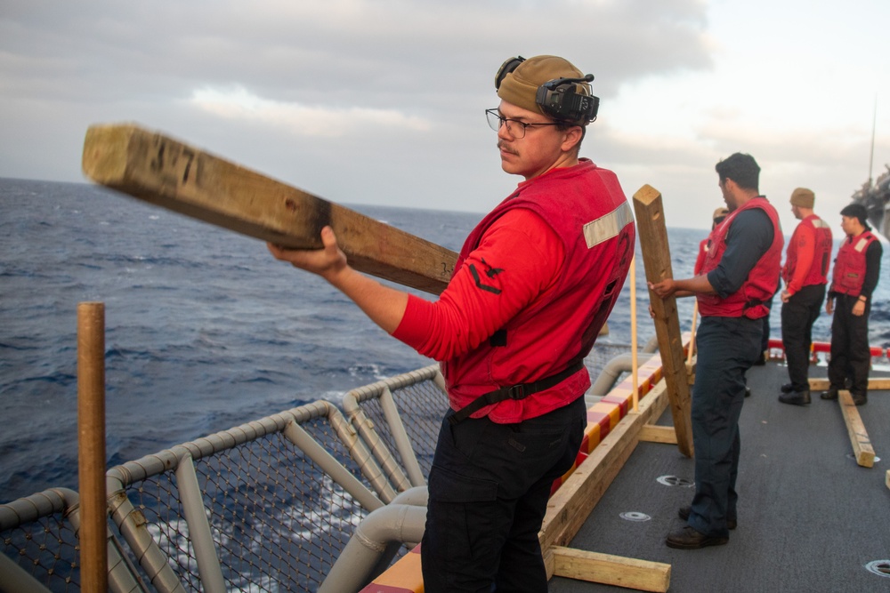 Gun Shoot Aboard USS Tripoli