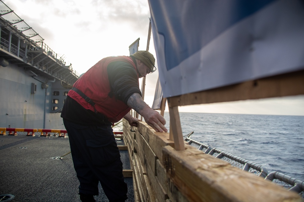 Gun Shoot Aboard USS Tripoli