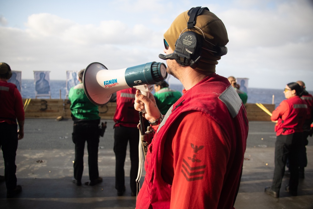 Gun Shoot Aboard USS Tripoli