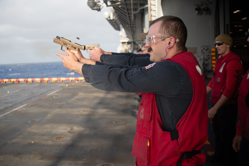 Gun Shoot Aboard USS Tripoli