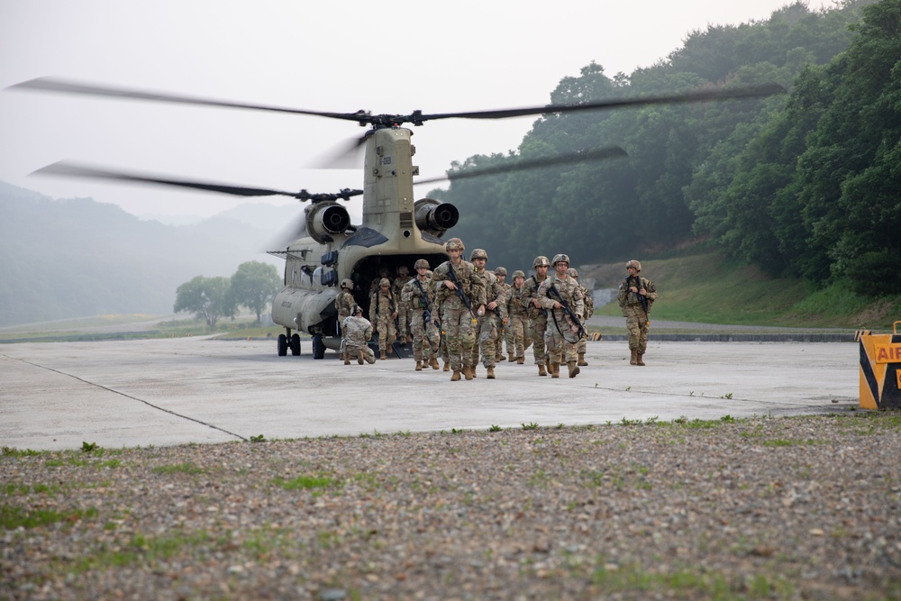 Eighth Army Best Squad Competition- Six-mile foot march