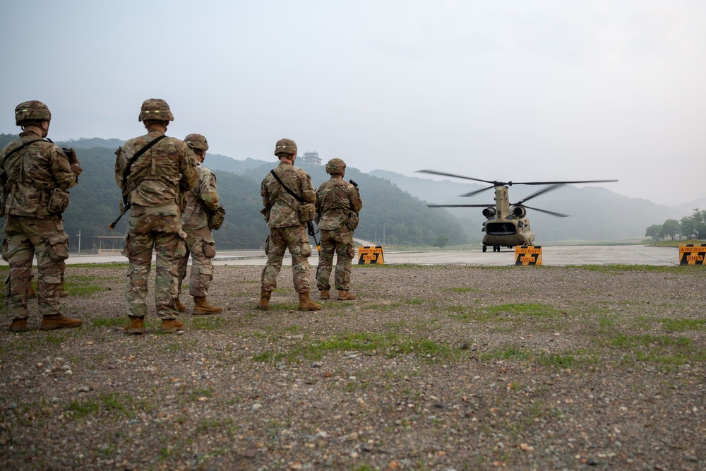 Eighth Army Best Squad Competition- Six-mile foot march