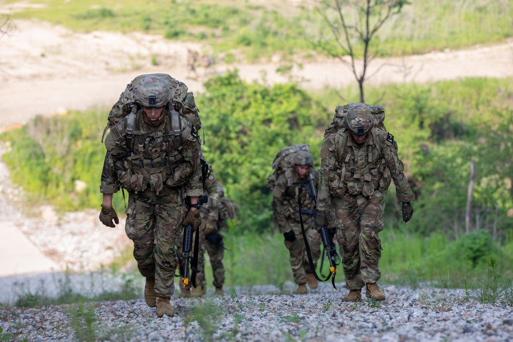 Eighth Army Best Squad Competition- Six-mile foot march