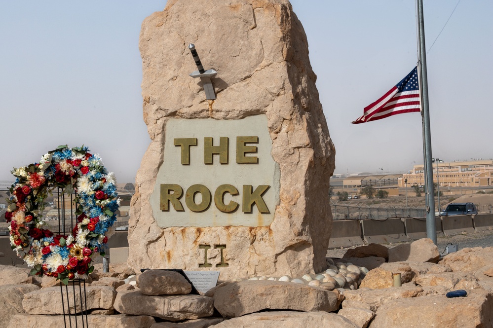 386th AEW: Memorial Day ceremony