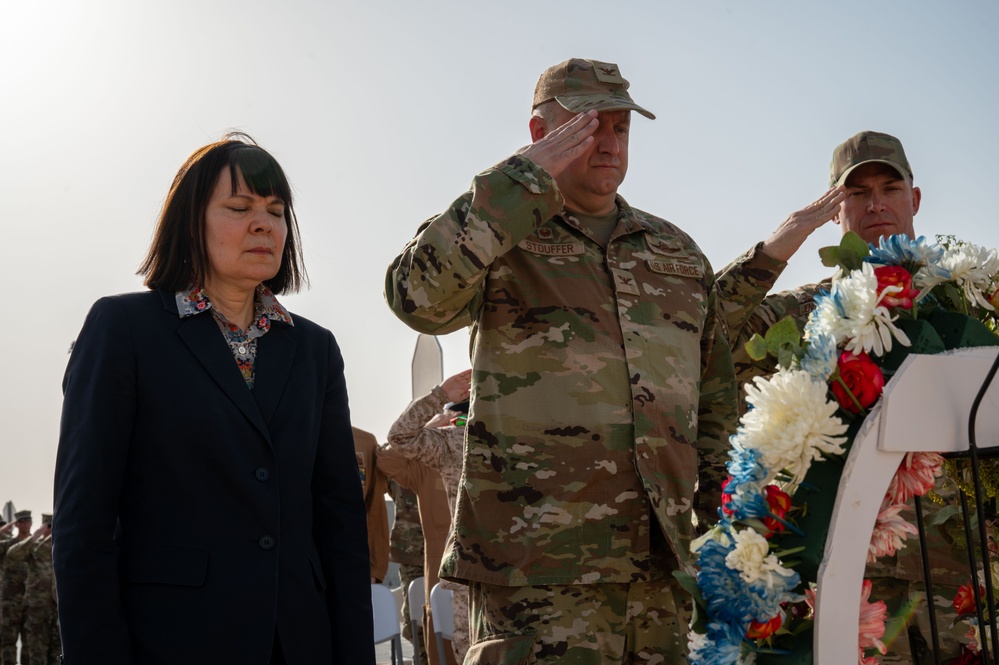 386th AEW: Memorial Day ceremony