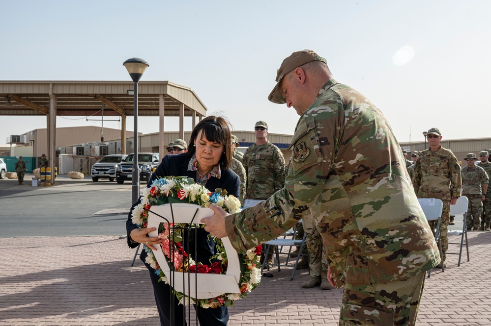 386th AEW: Memorial Day ceremony