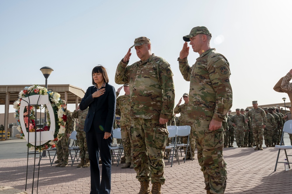 386th AEW: Memorial Day ceremony