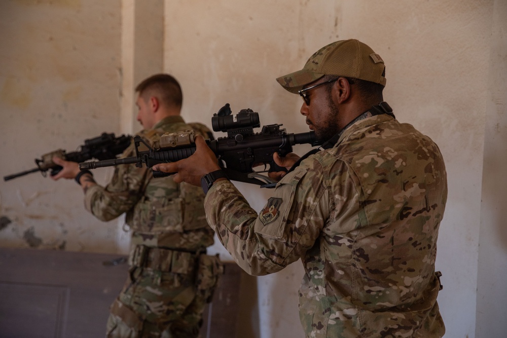 Coalition Members Conduct Joint Weapons Training Exercise at Al Asad Air Base