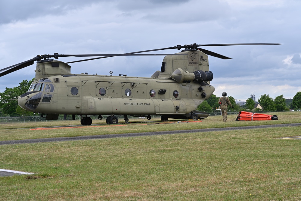 12CAB Supports USAG Bavaria Aerial Fire Fighting Training