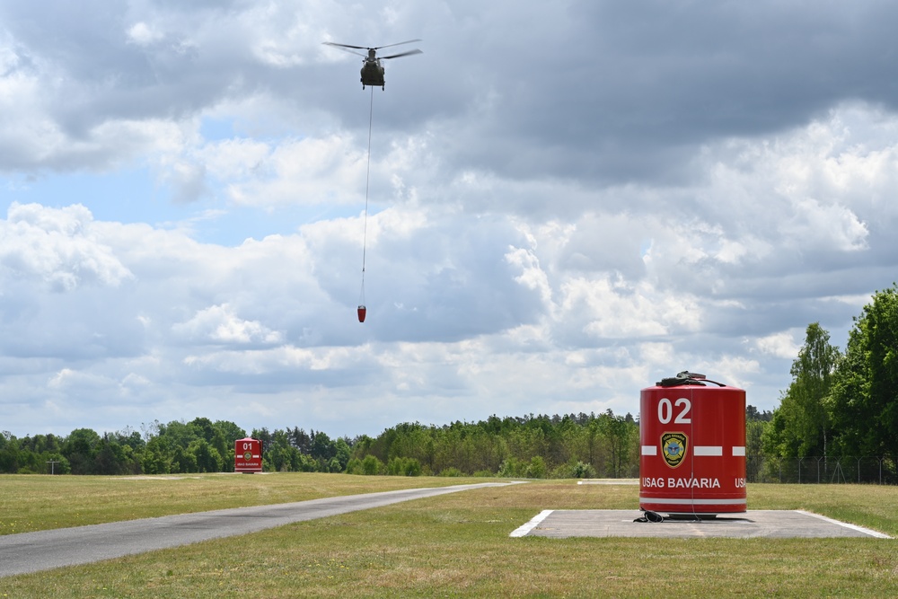 12CAB Supports USAG Bavaria Aerial Fire Fighting Training