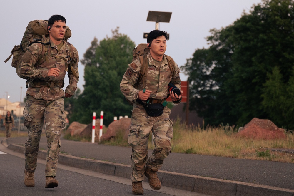 86 AW hosts Norwegian Foot March at Ramstein AB