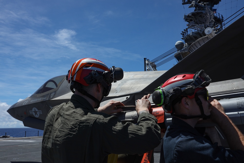 31st MEU | F-35B Ordinance Load, Flight Operations