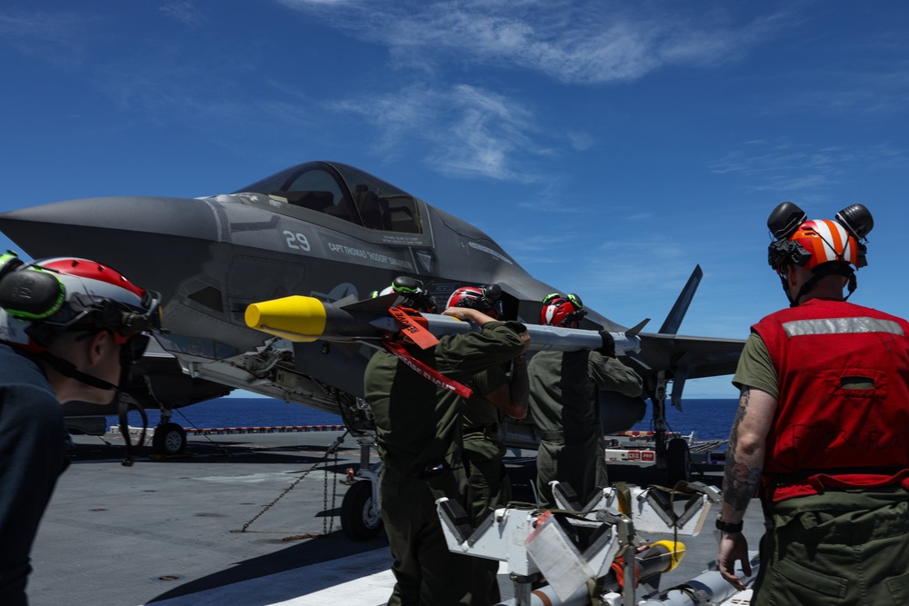 31st MEU | F-35B Ordinance Load, Flight Operations