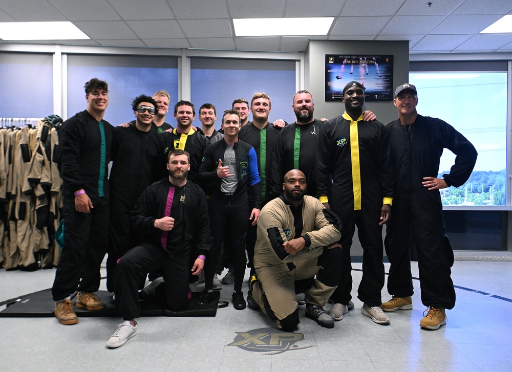 University of Michigan Football Players Visit The U.S. Army JFK Special Warfare Center and School
