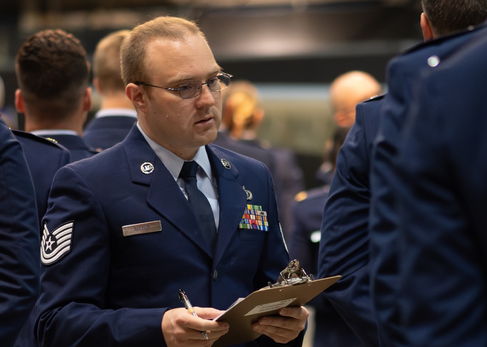 AFRL’s 711th Human Performance Wing conducts dress blues inspection