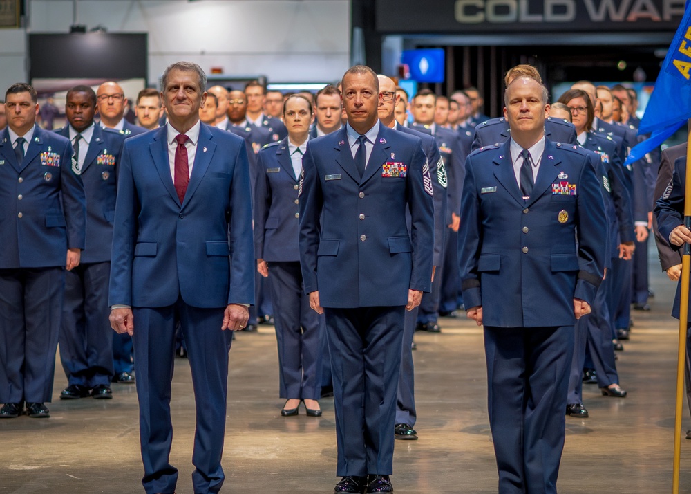 AFRL’s 711th Human Performance Wing conducts dress blues inspection