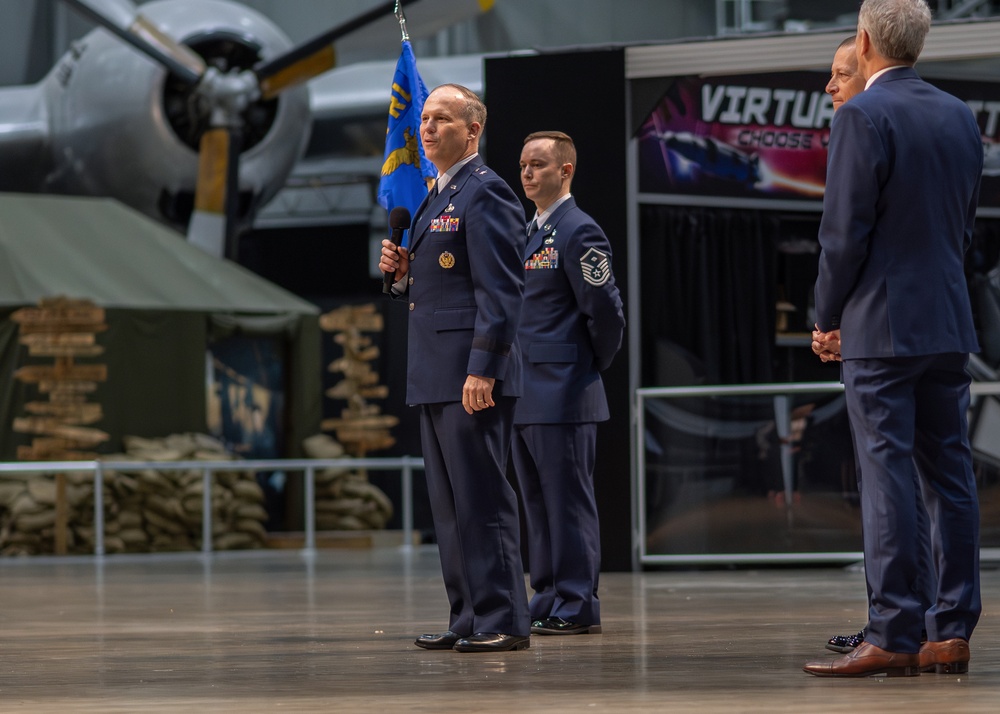 AFRL’s 711th Human Performance Wing conducts dress blues inspection