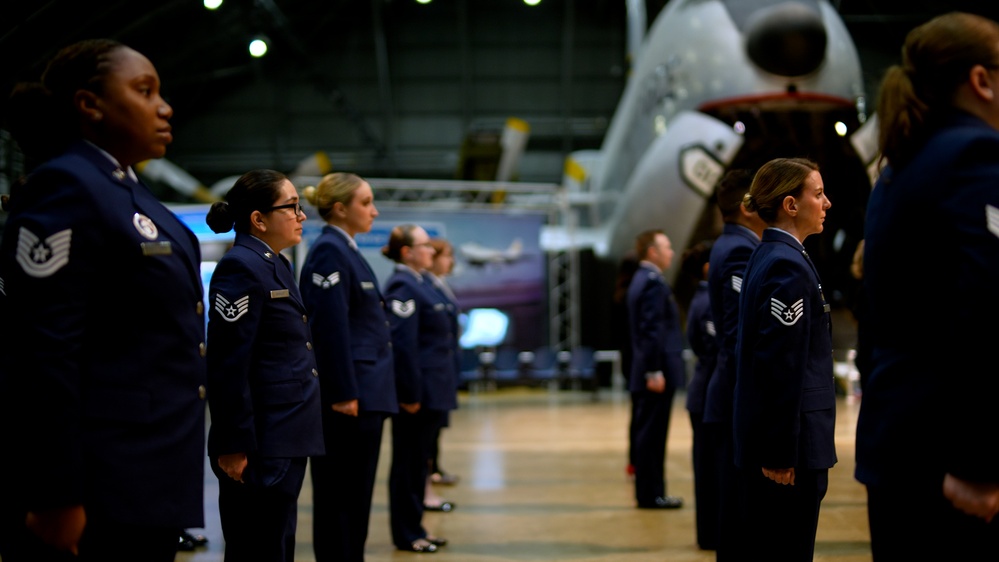AFRL’s 711th Human Performance Wing conducts dress blues inspection